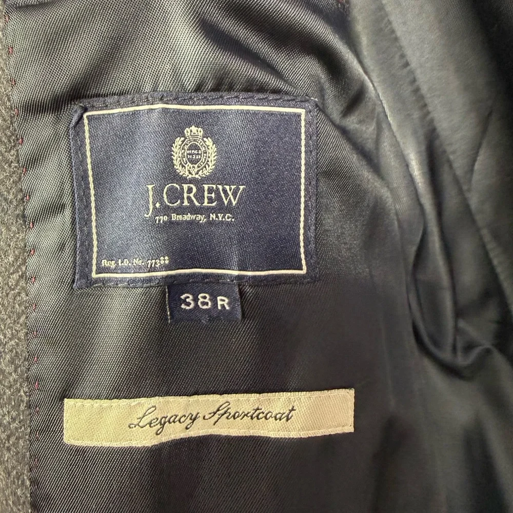 NWT J. Crew Wool Legacy Sportcoat in‎ Charcoal Gray Size 38R